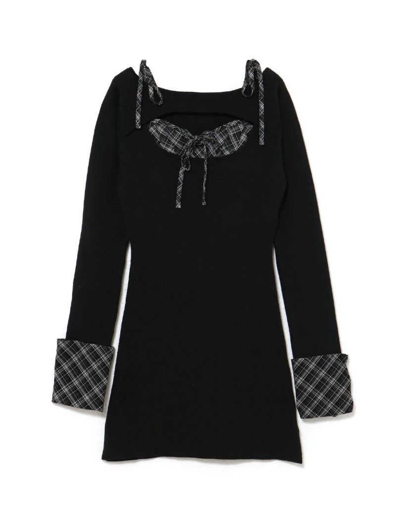 bubbles リボンデニムワンピース M BS71768 BUBBLES】リボンデニムワンピース | sparkling mall online store