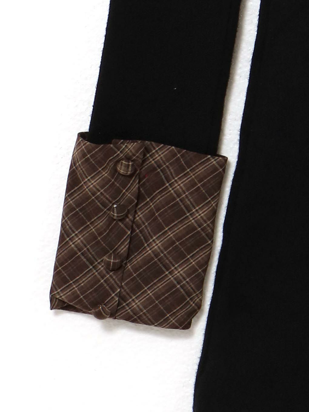 【BUBBLES】オープンリボンチェックワンピース