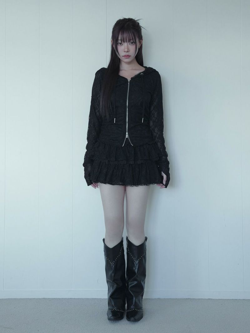 BUBBLES】レースフーディートップス | sparkling mall online store