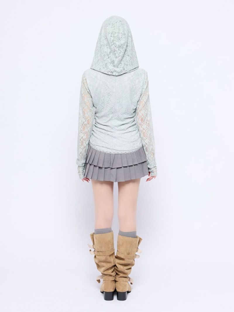 BUBBLES】レースフーディートップス | sparkling mall online store