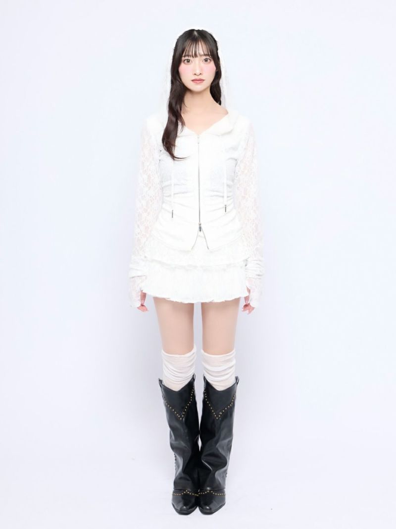 BUBBLES】レースフーディートップス | sparkling mall online store