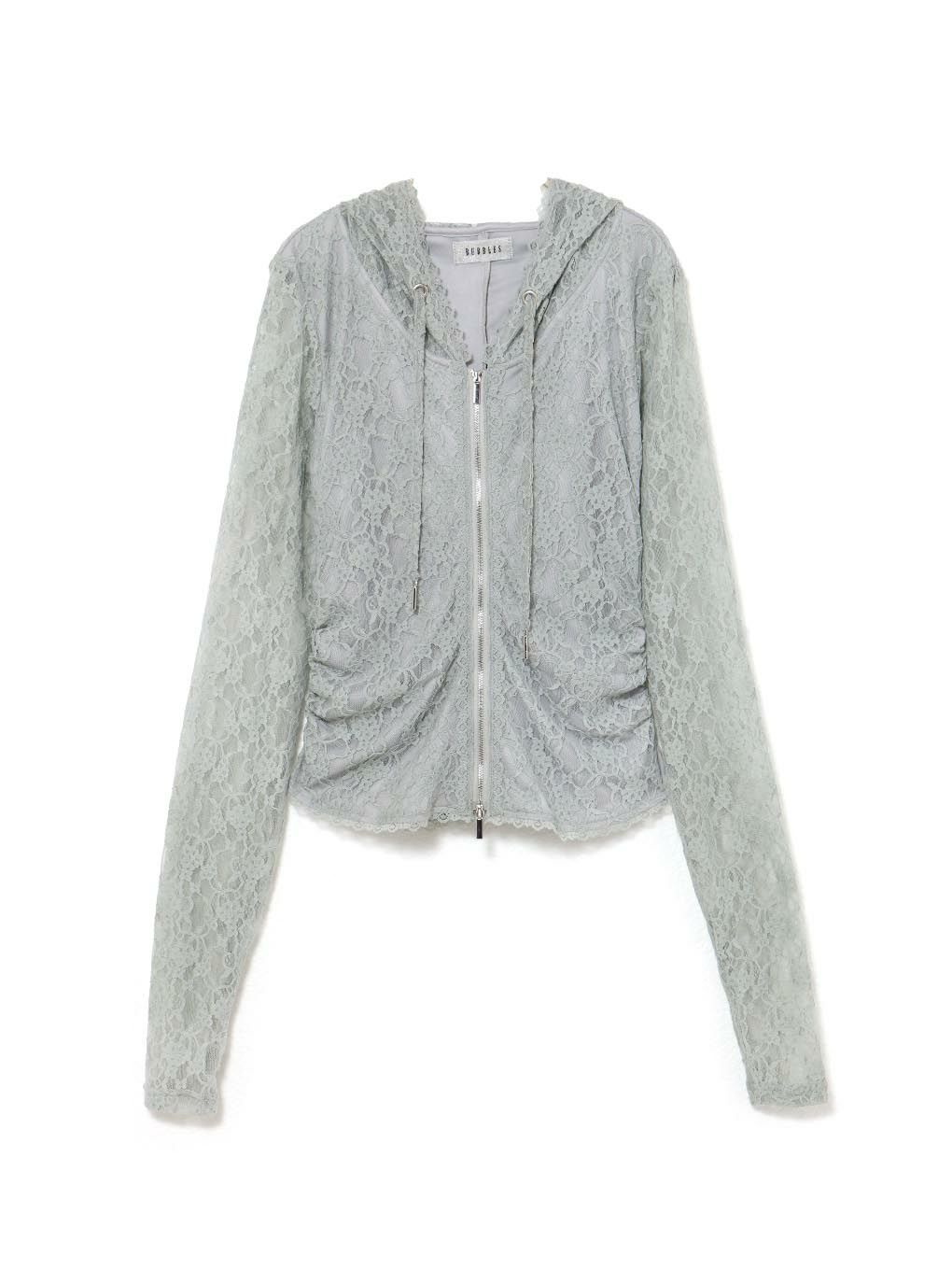 【BUBBLES】レースフーディートップス