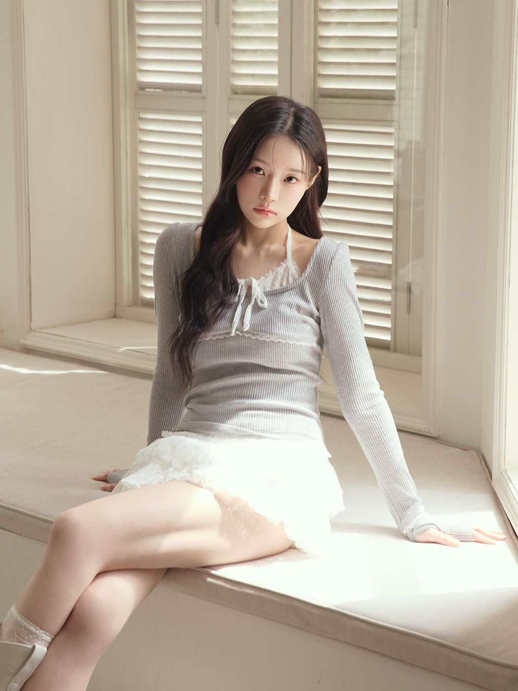 【BUBBLES】レイヤードパターントップス