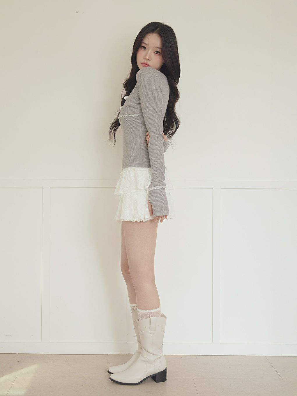 【BUBBLES】レイヤードパターントップス