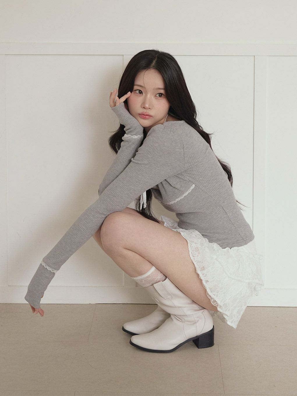 【BUBBLES】レイヤードパターントップス