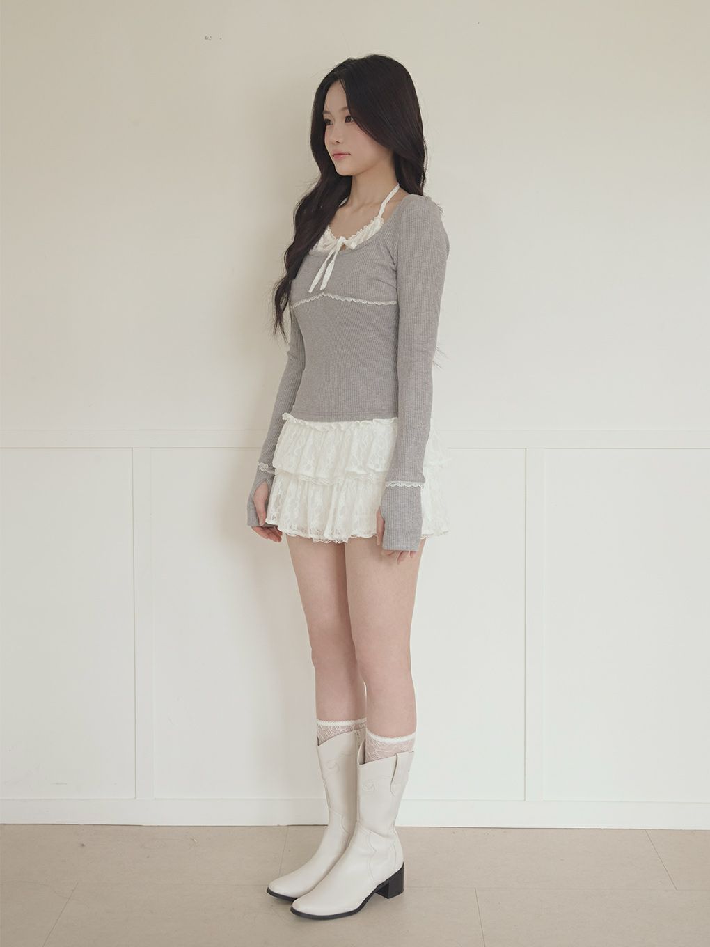 【BUBBLES】レイヤードパターントップス