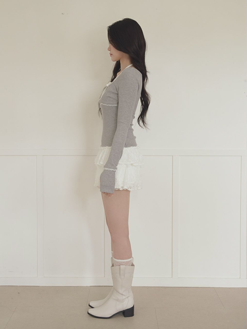 【BUBBLES】レイヤードパターントップス