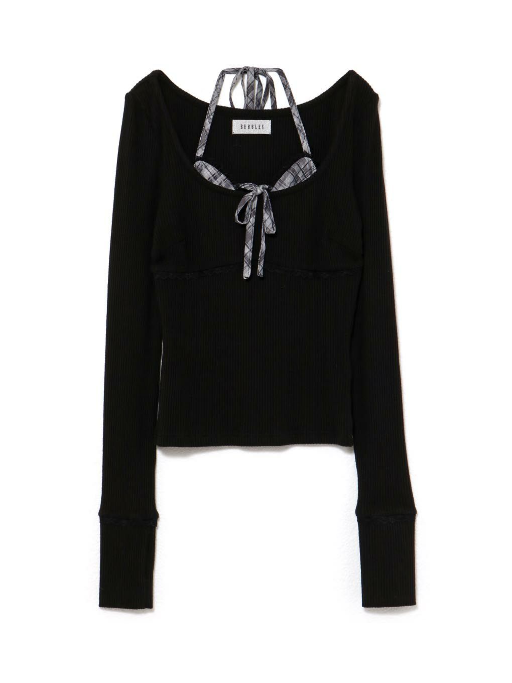 【BUBBLES】レイヤードパターントップス