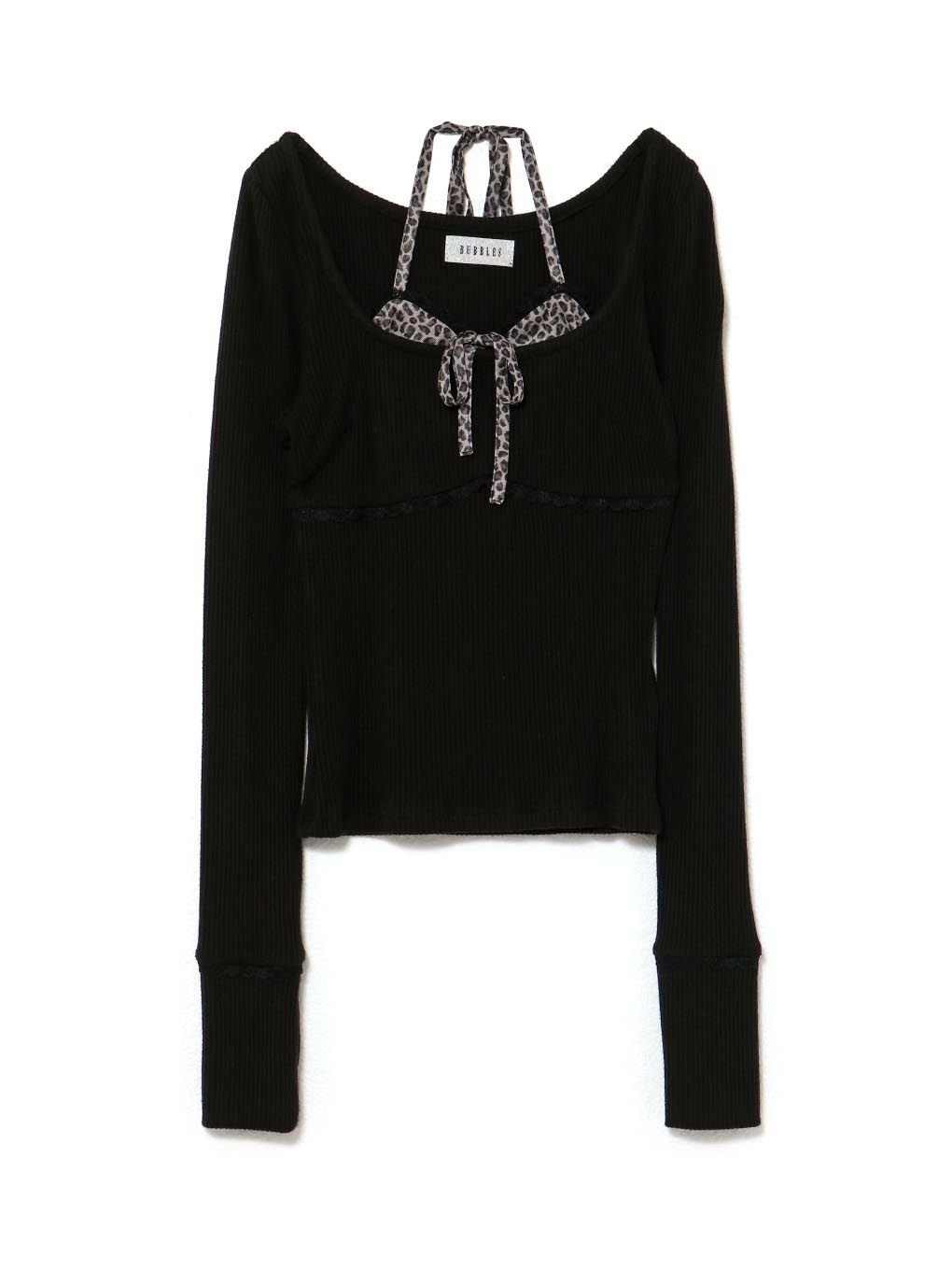 【BUBBLES】レイヤードパターントップス