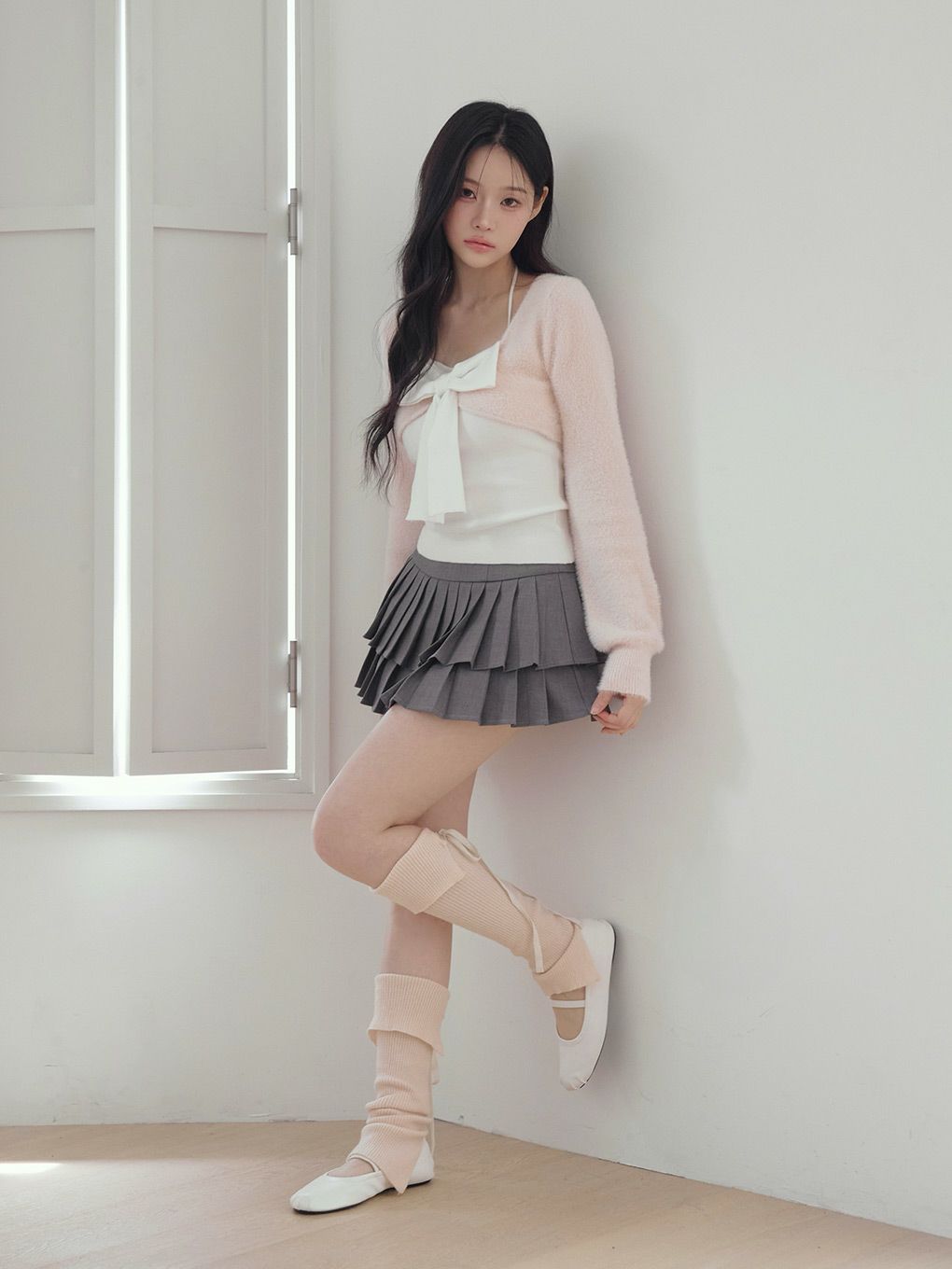 【BUBBLES】リボンニットアンサンブル