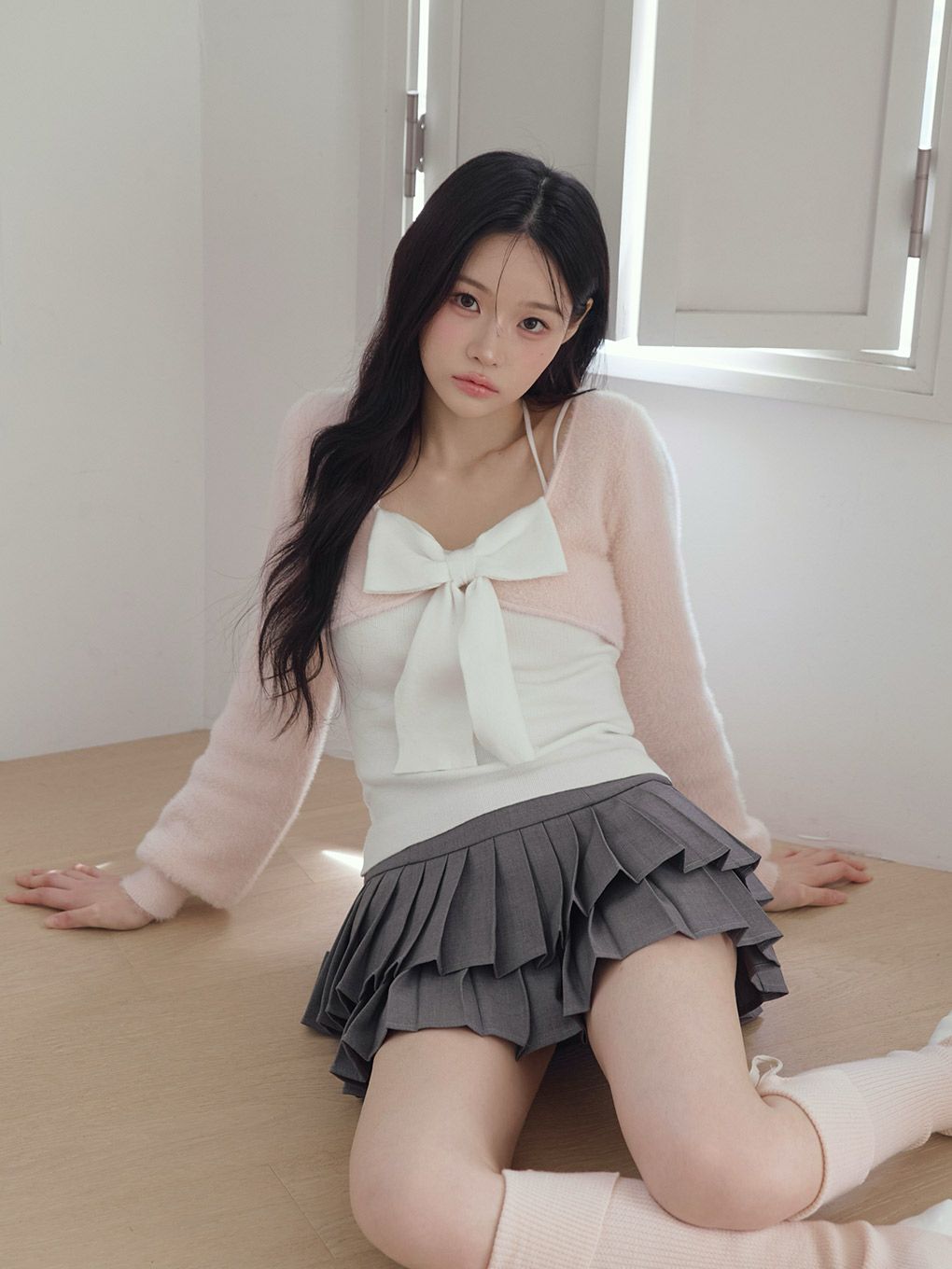 【BUBBLES】リボンニットアンサンブル