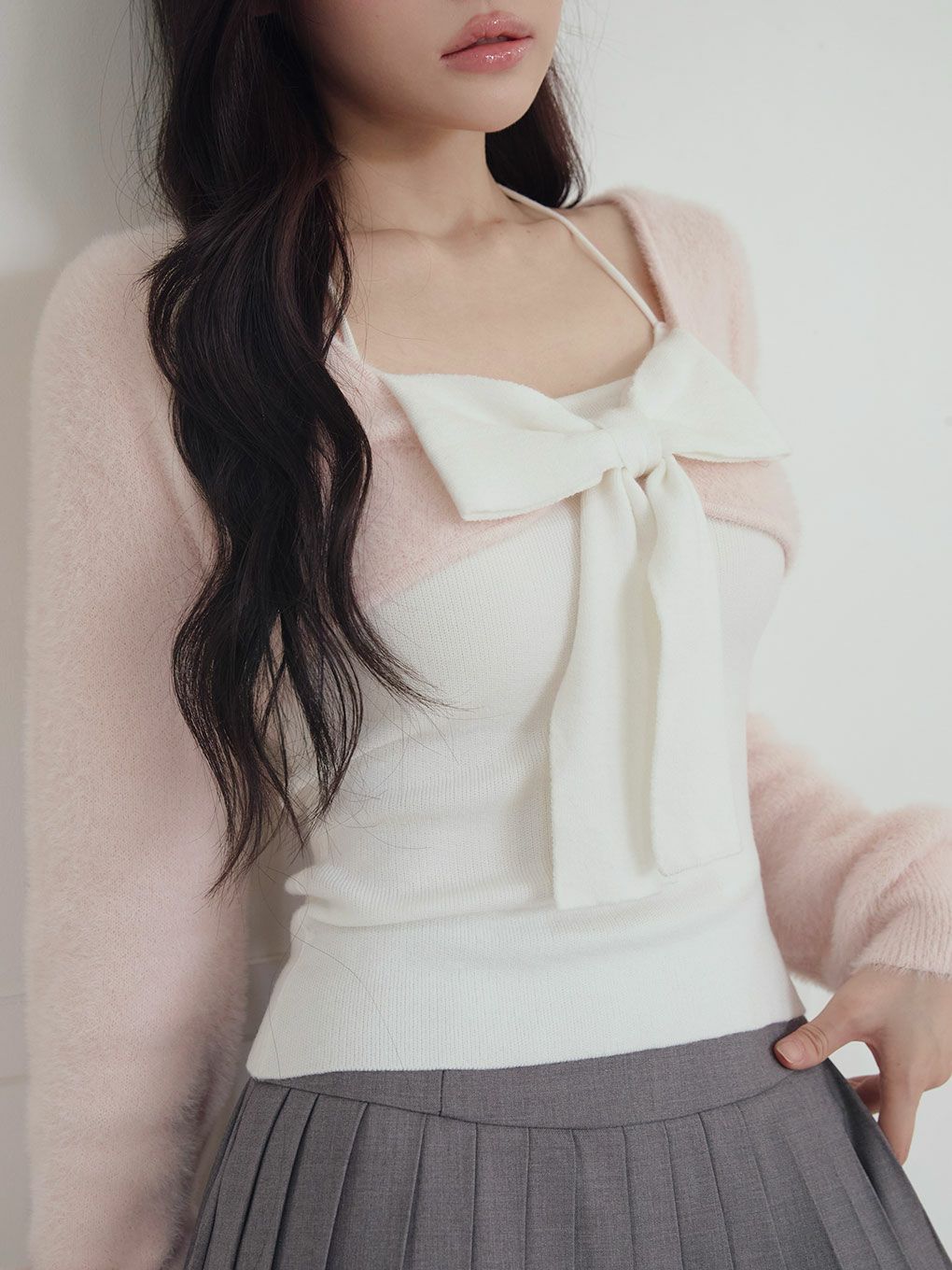 【BUBBLES】リボンニットアンサンブル