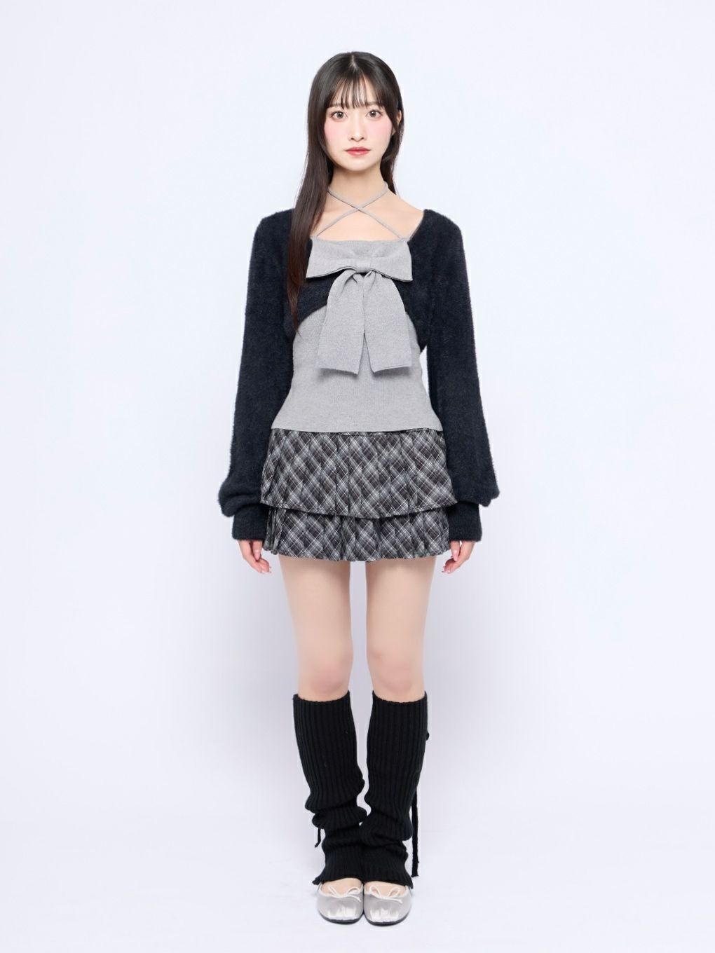 【BUBBLES】リボンニットアンサンブル