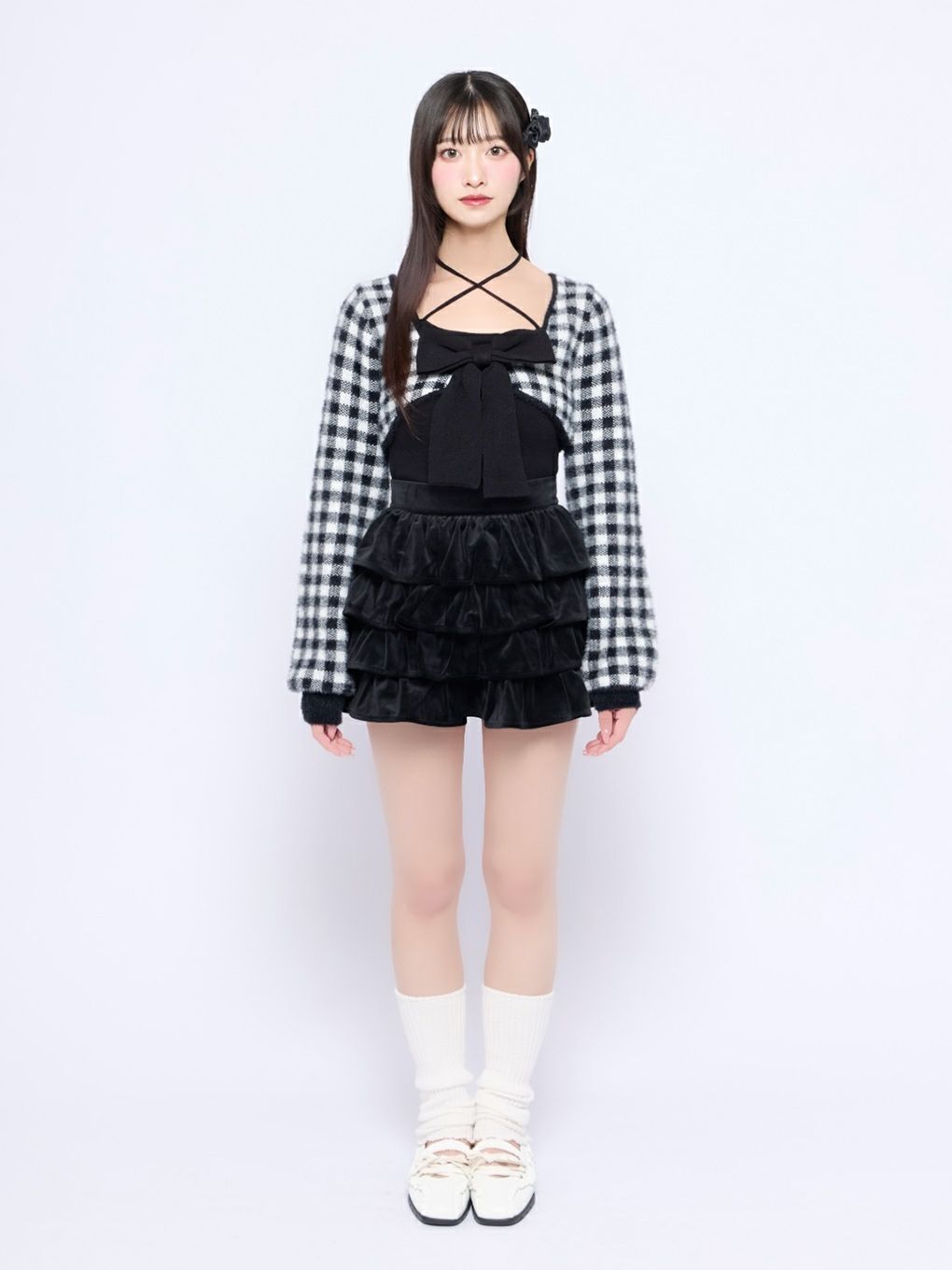 【BUBBLES】リボンニットアンサンブル