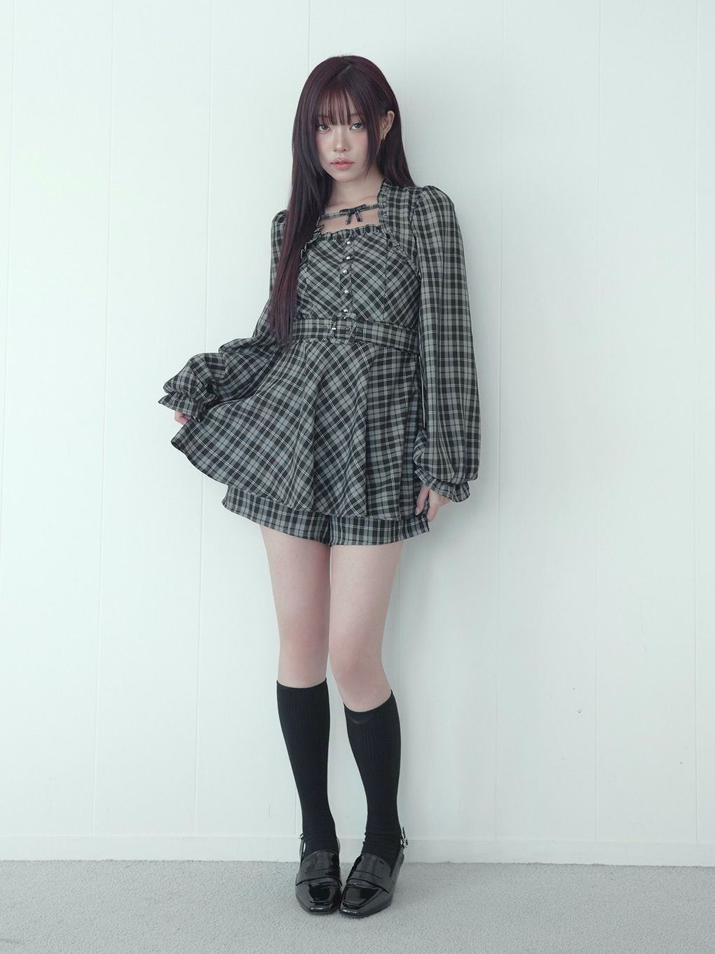 【BUBBLES】レイヤードペプラムセットアップ