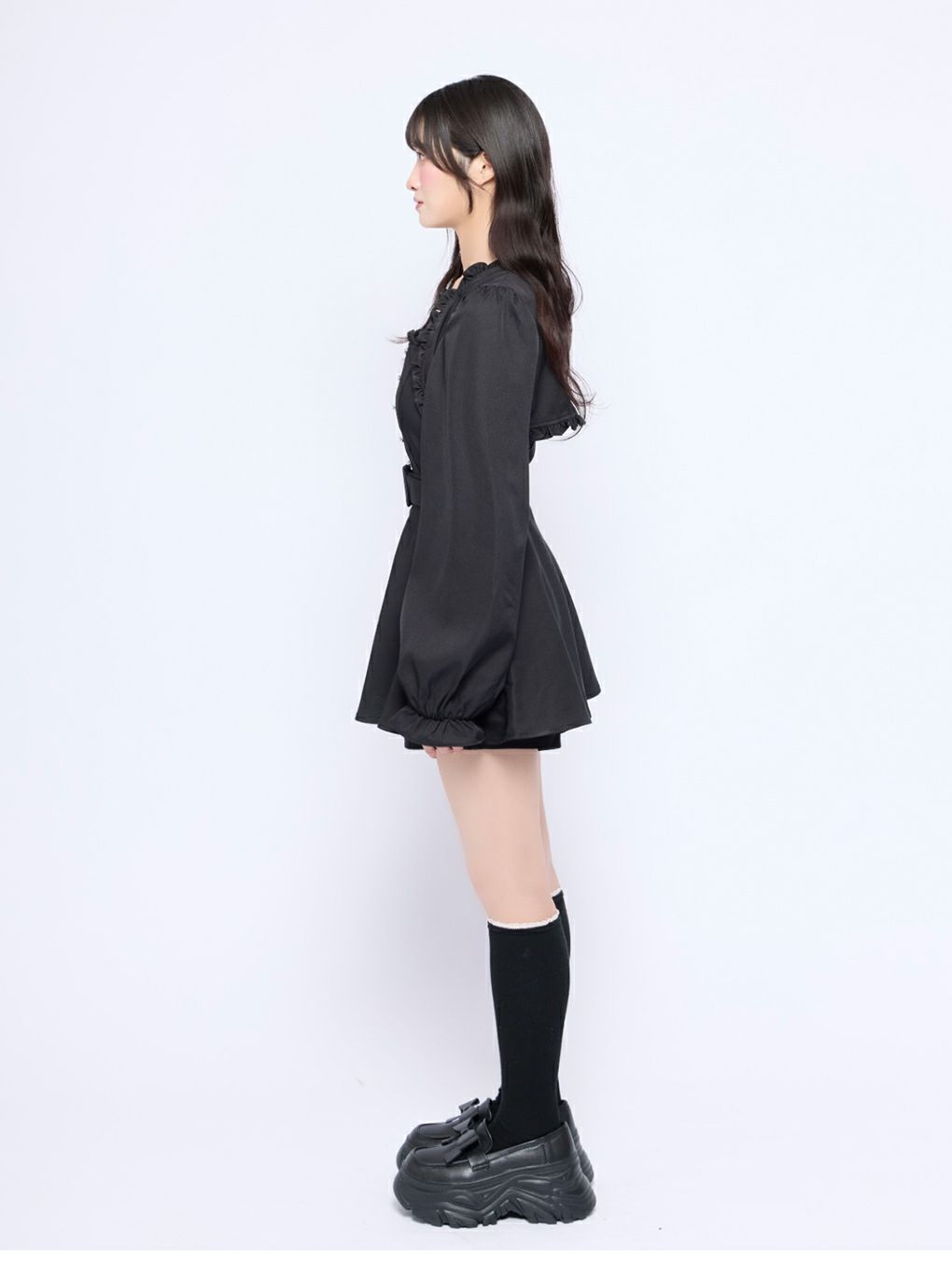 【BUBBLES】レイヤードペプラムセットアップ