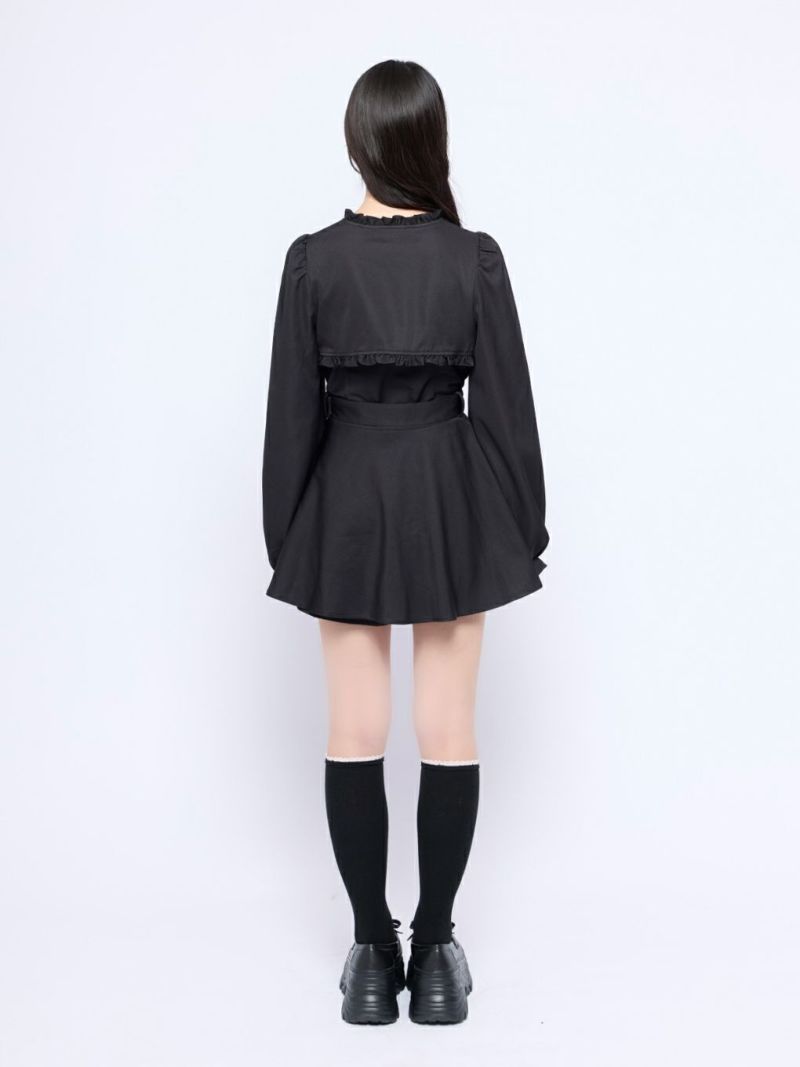 BUBBLES】レイヤードペプラムセットアップ | sparkling mall online store