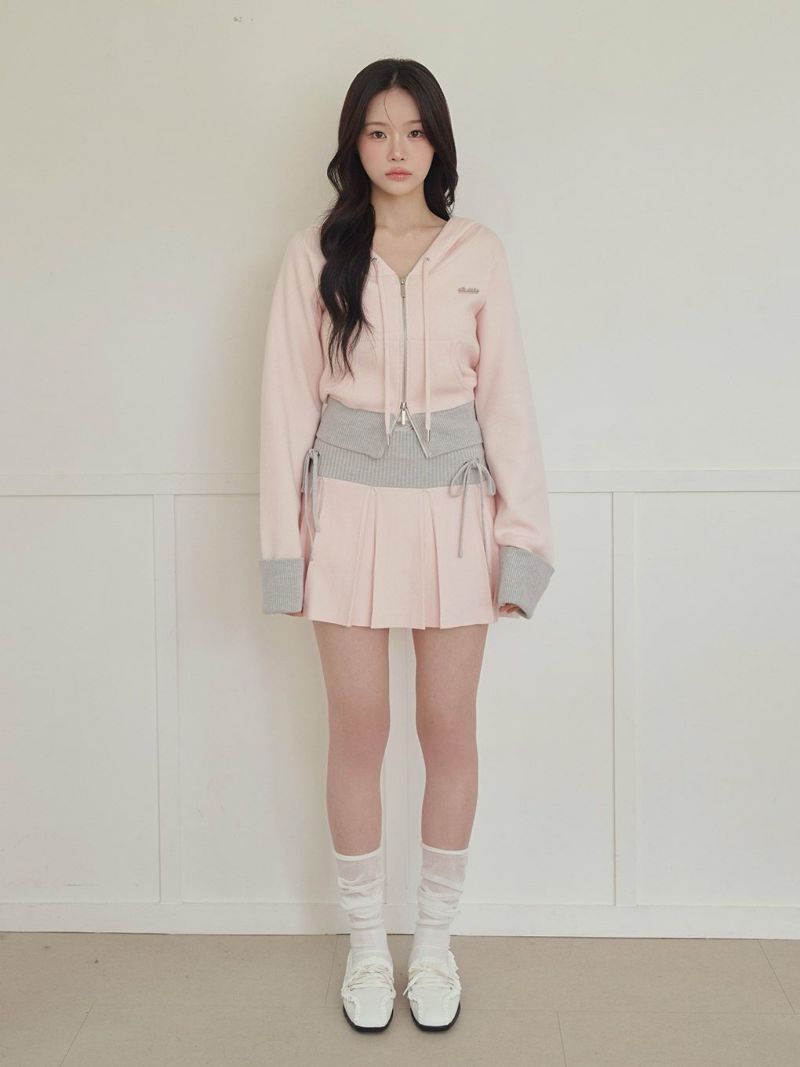 BUBBLES】バイカラーニットスカパン | sparkling mall online store