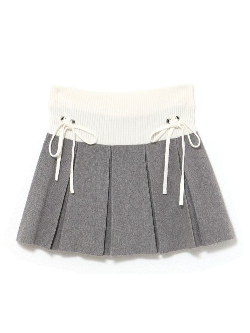 BUBBLES】バイカラーニットスカパン | sparkling mall online store