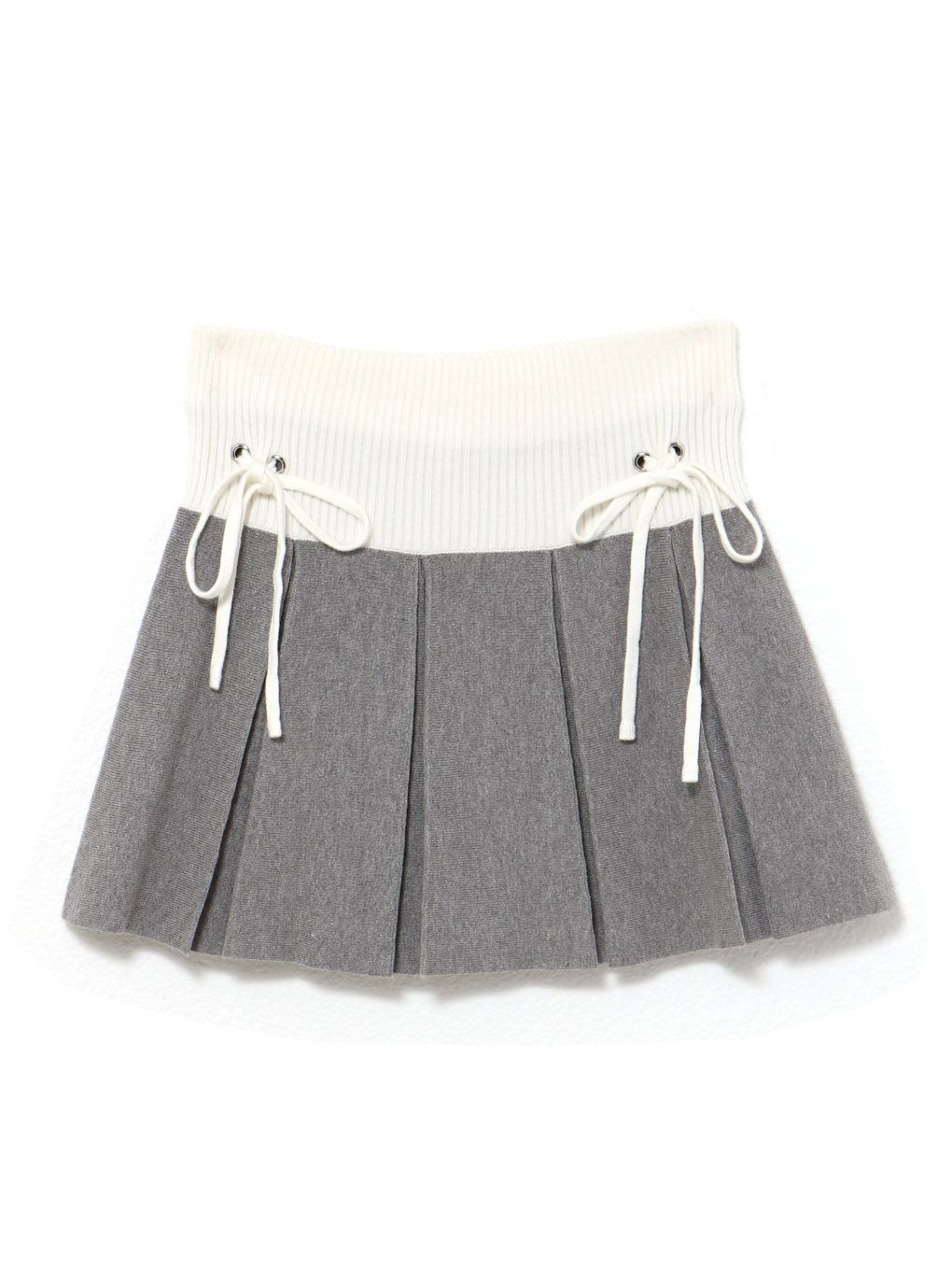 【BUBBLES】バイカラーニットスカパン