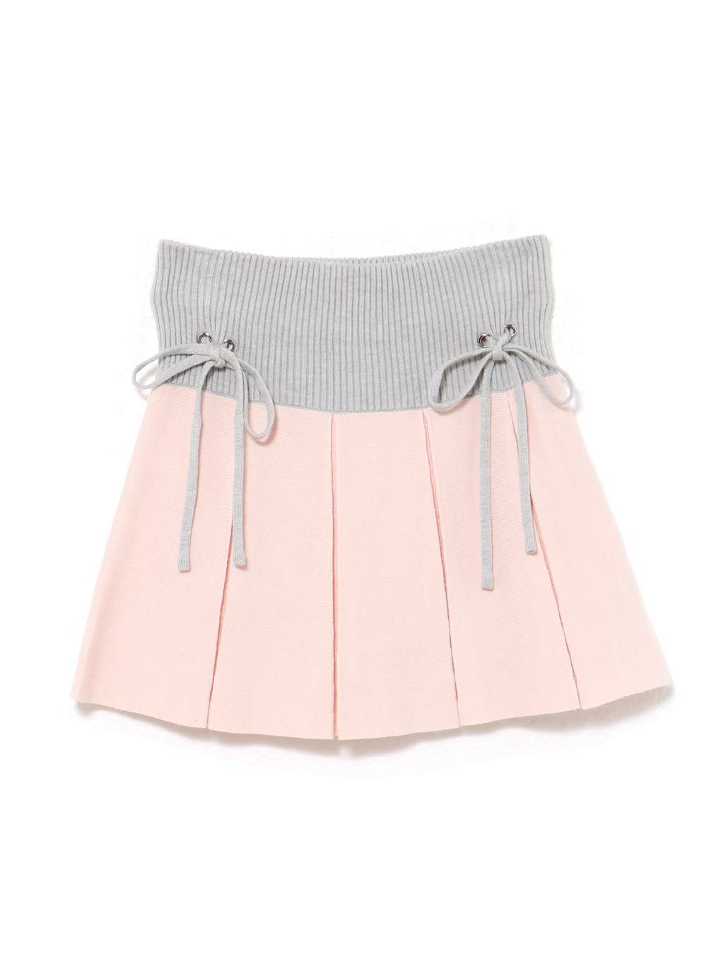 【BUBBLES】バイカラーニットスカパン