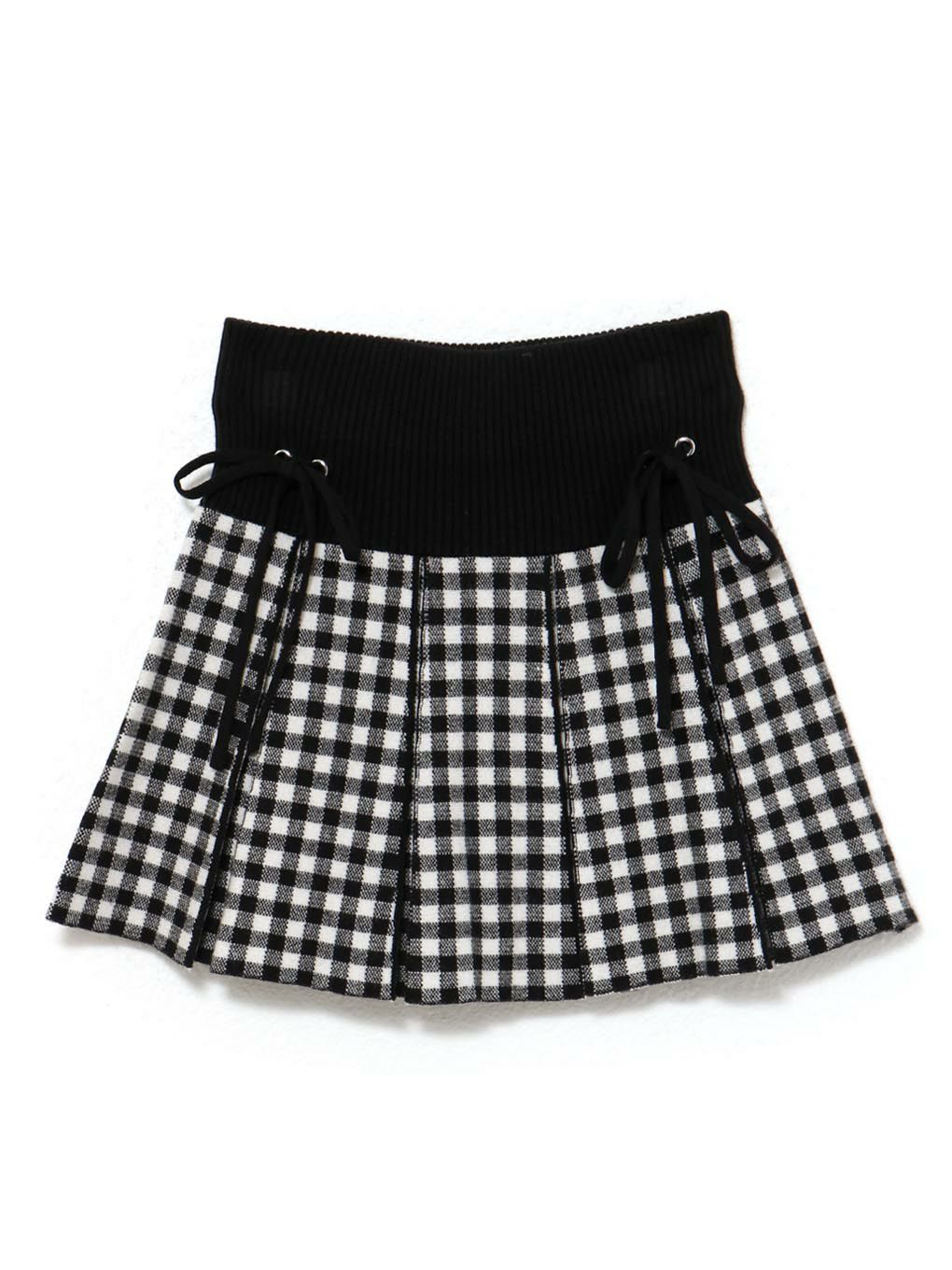 【BUBBLES】バイカラーニットスカパン