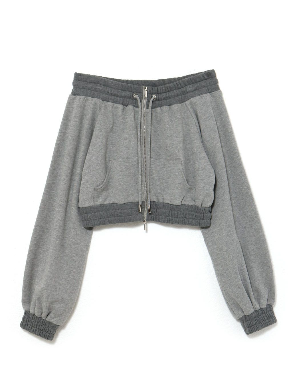 【BUBBLES】バイカラーオフショルスウェットトップス