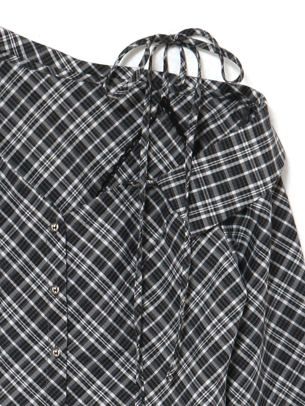 【BUBBLES】アシンメトリーリボンシャツ