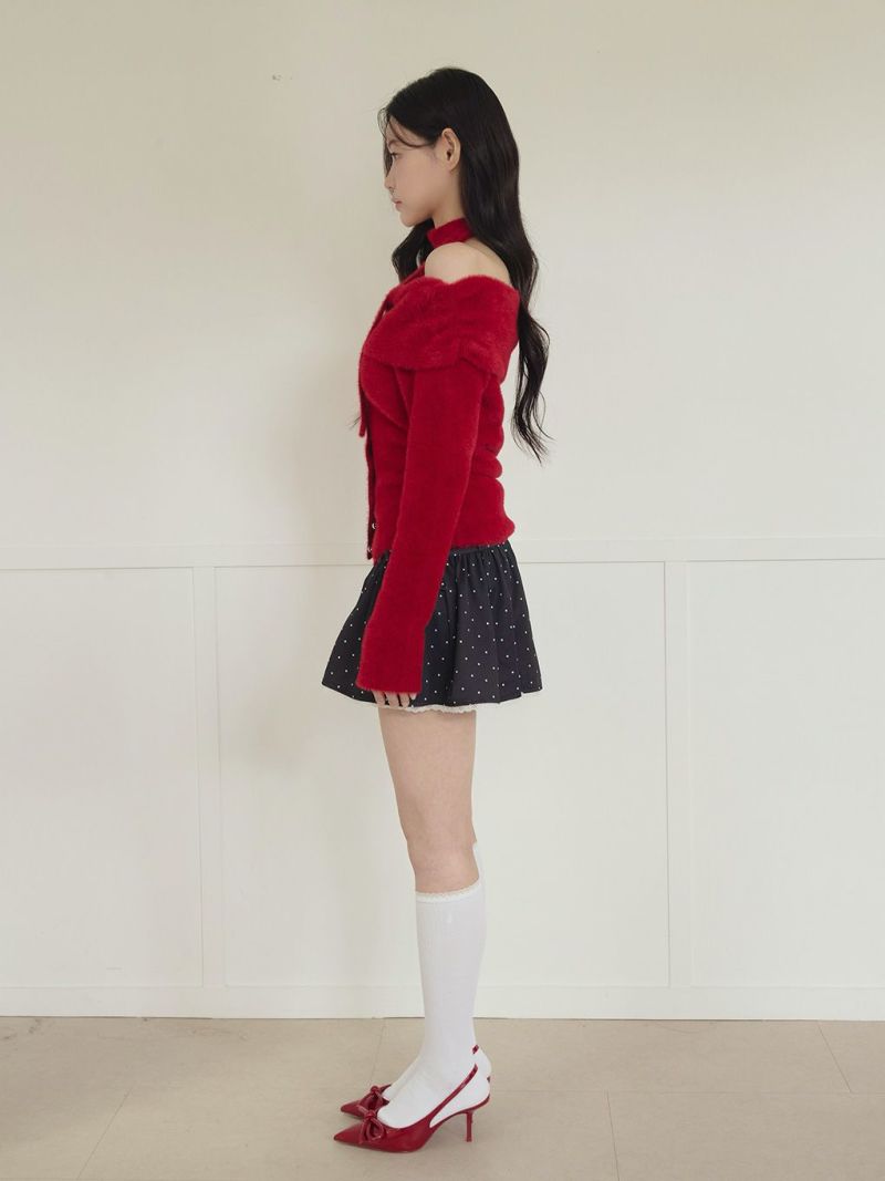 BUBBLES】リボンタイオフショルニット | sparkling mall online store