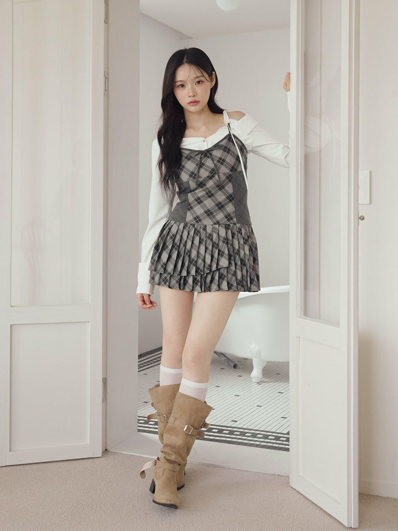 bubbles チェック ミニワンピース bubbles チェック ミニワンピース MINI | sparkling mall online