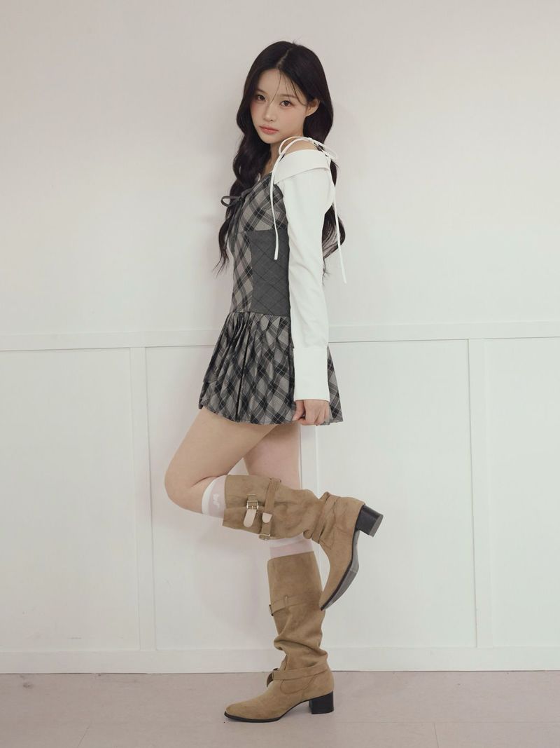 BUBBLES】ミックスチェックキャミワンピース | sparkling mall online