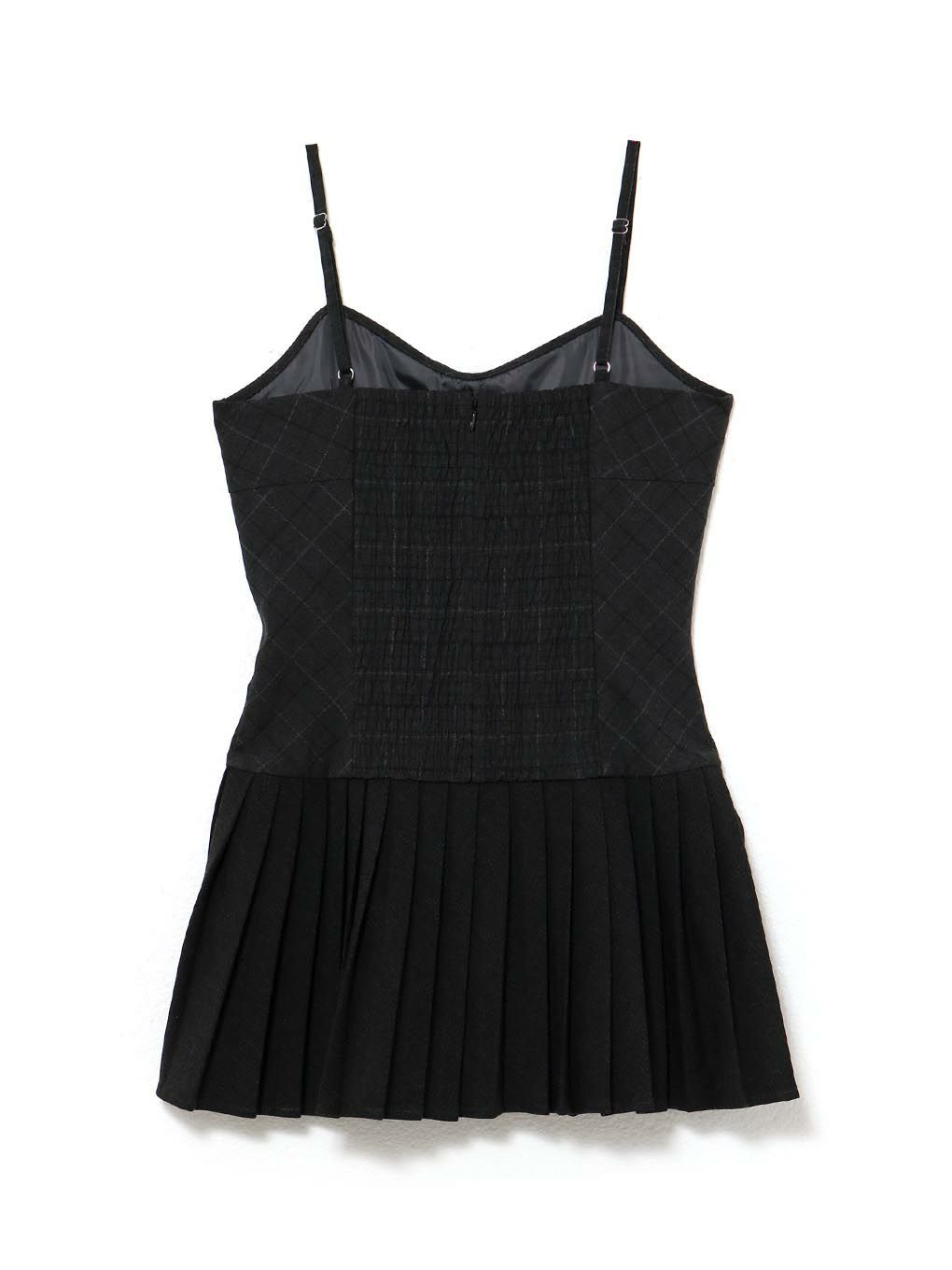 【BUBBLES】ミックスチェックキャミワンピース