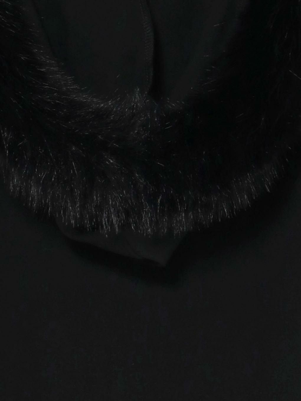 【BUBBLES】フードファーオフショルトップス