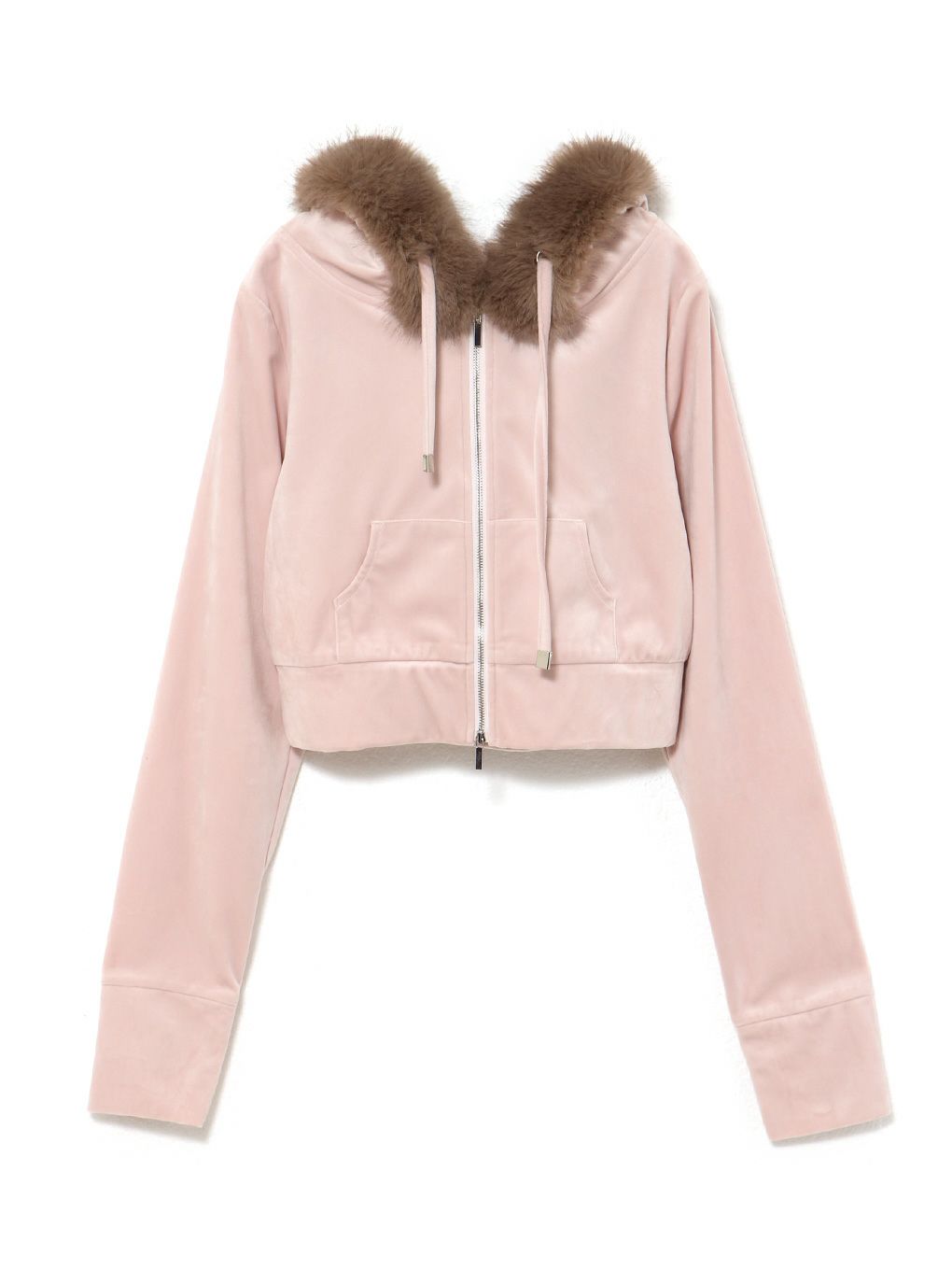 【BUBBLES】ベルベットファーパーカー