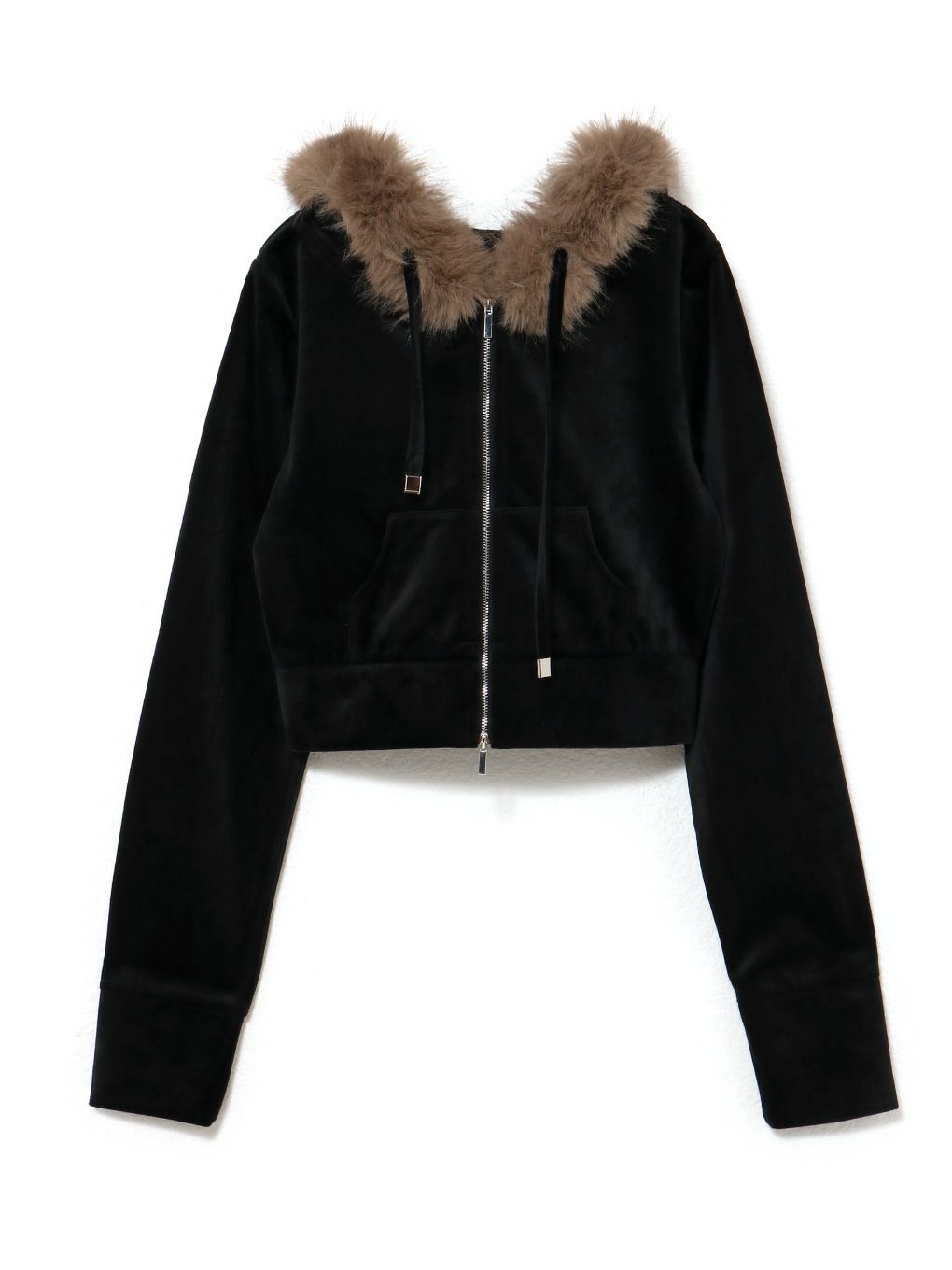 【BUBBLES】ベルベットファーパーカー