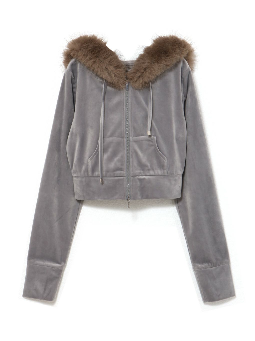 【BUBBLES】ベルベットファーパーカー