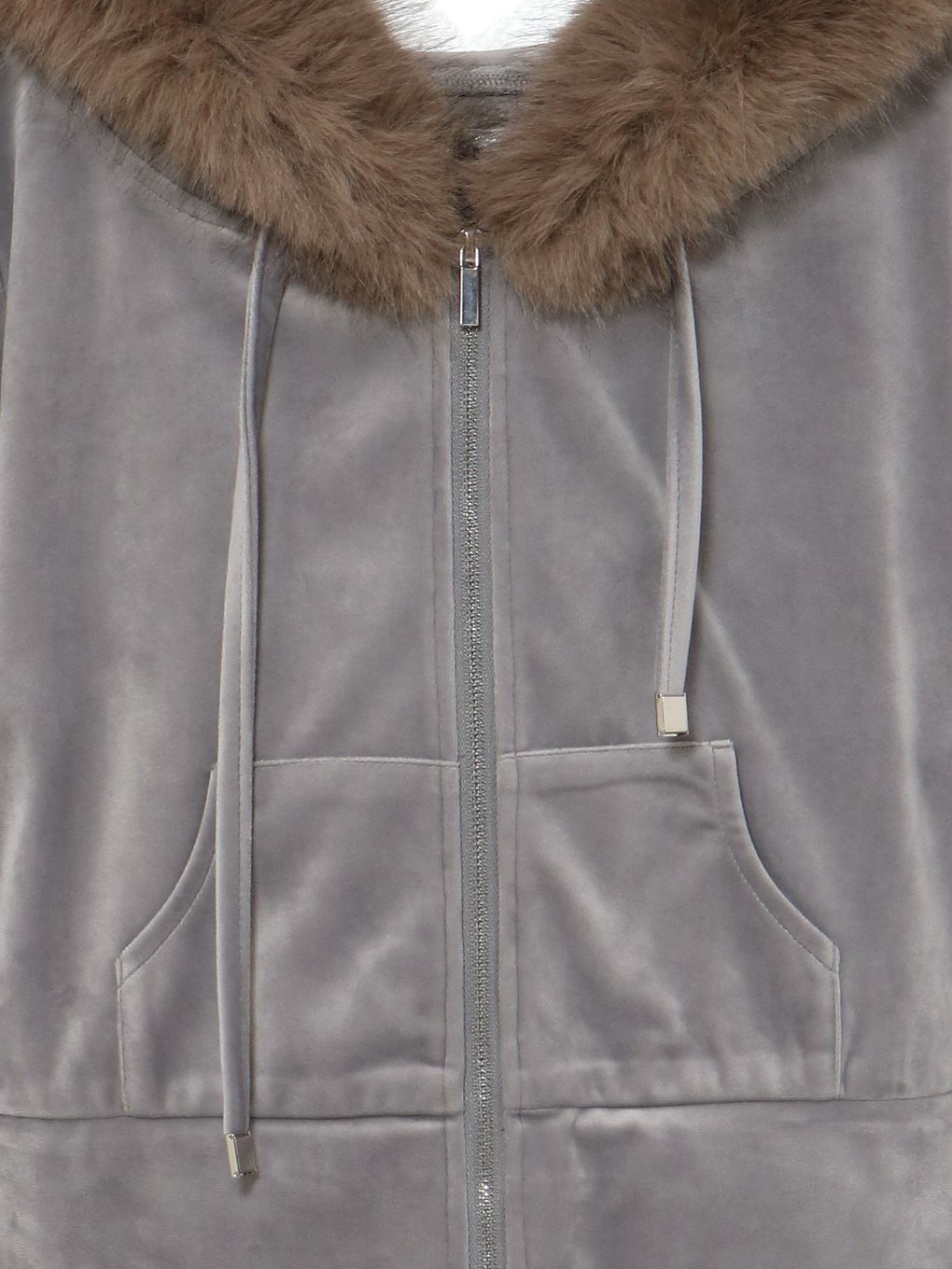 【BUBBLES】ベルベットファーパーカー