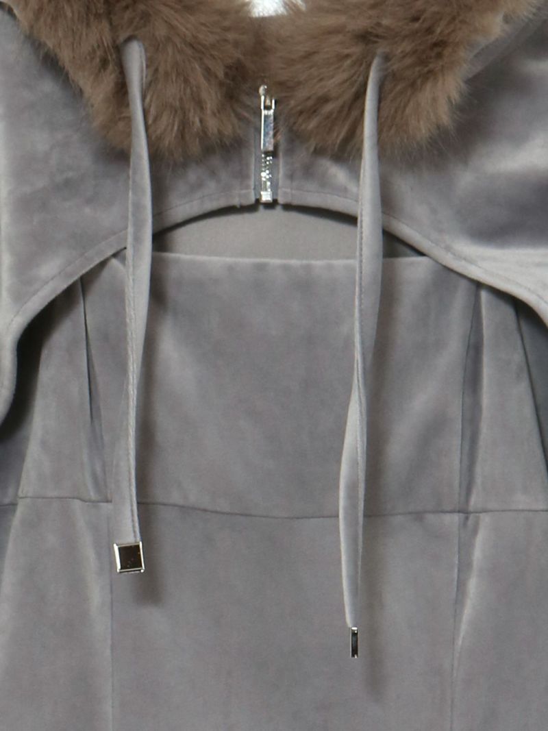 BUBBLES】ベルベットファーパーカーワンピース | sparkling mall