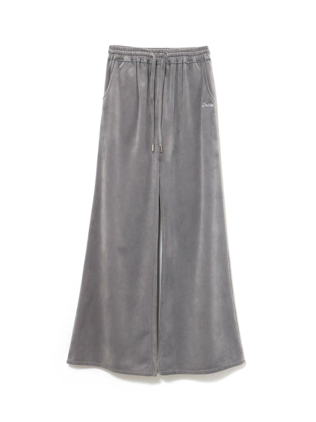 【BUBBLES】ベルベットワイドパンツ