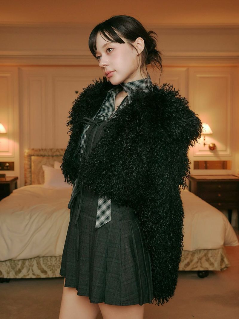 BUBBLES】ショートファージャケット | sparkling mall online store