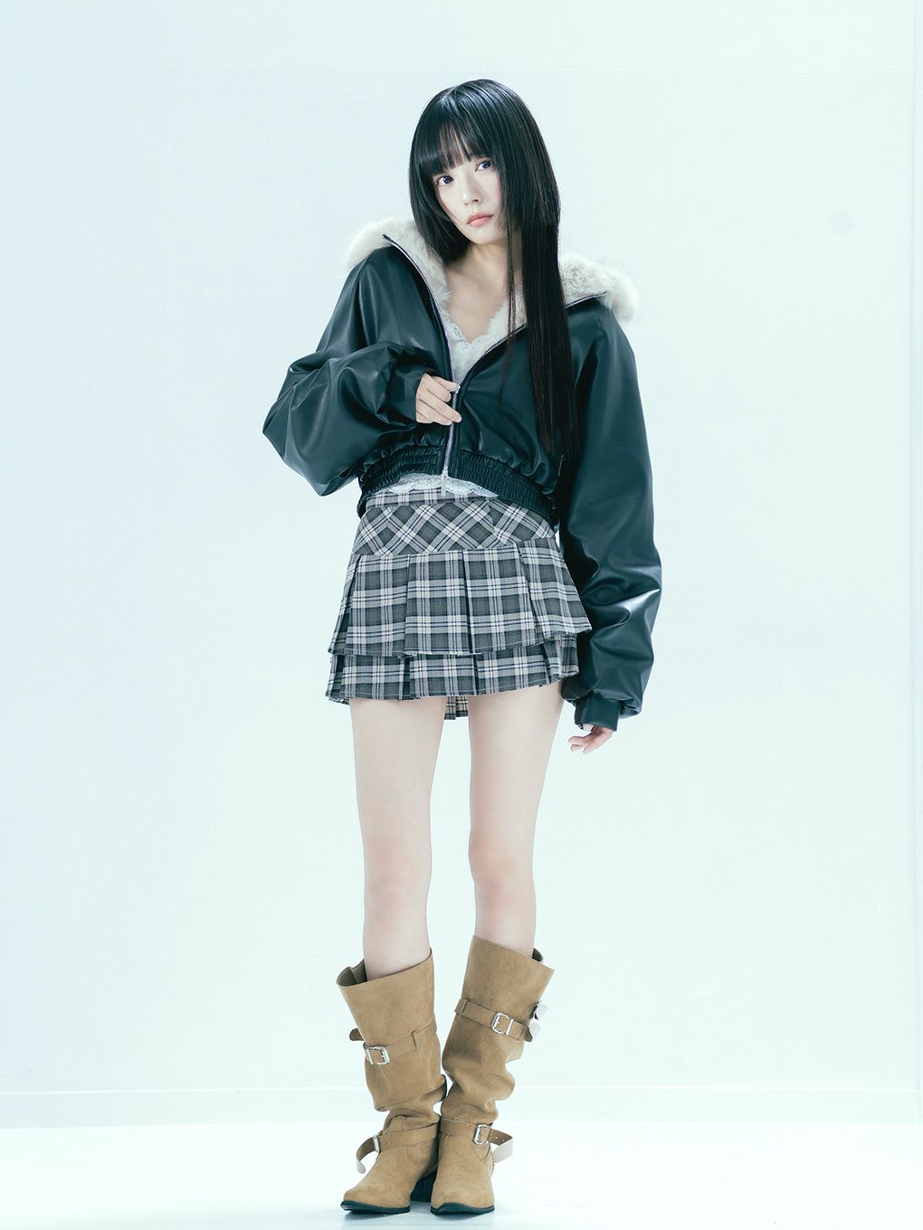 【BUBBLES】フードファーブルゾン