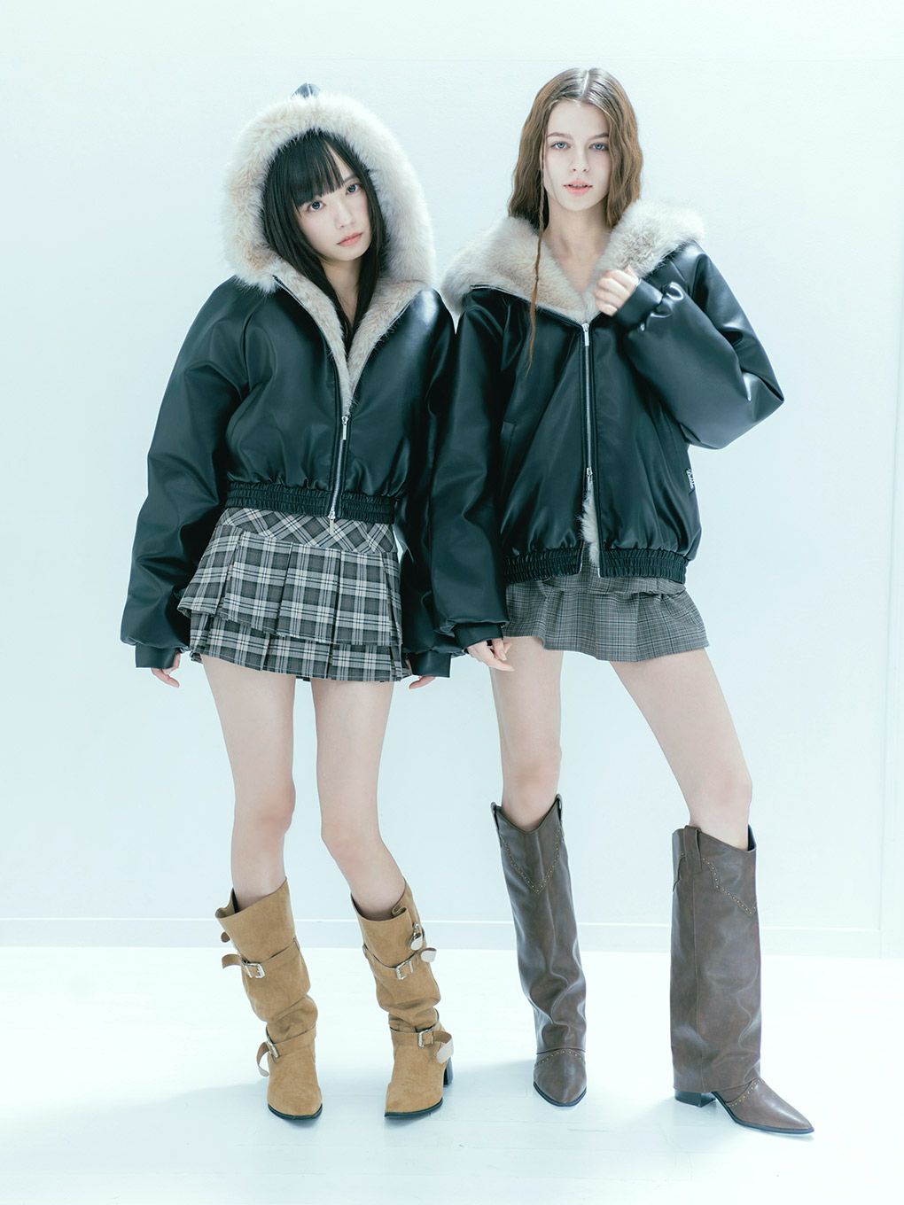 【BUBBLES】フードファーブルゾン