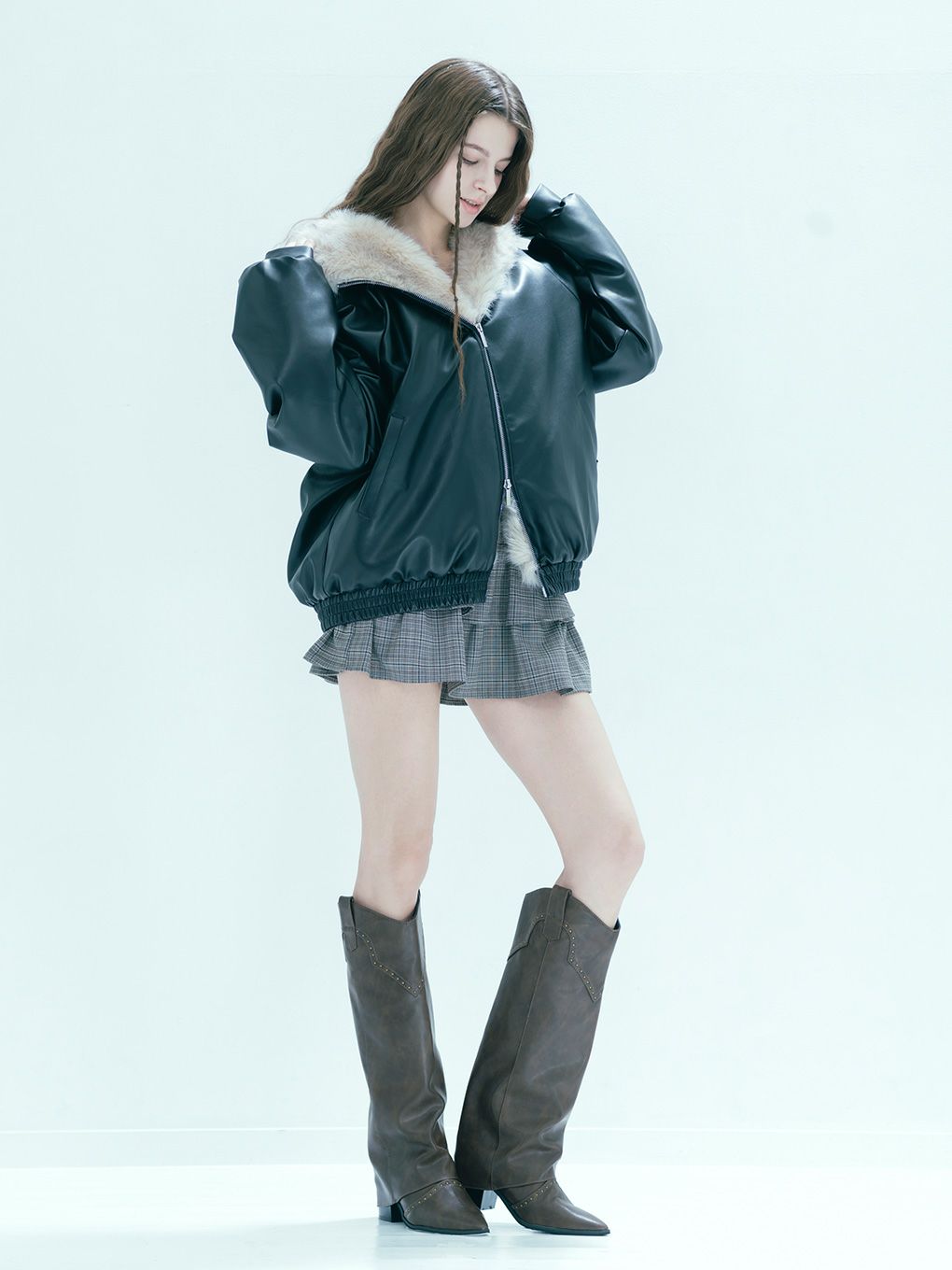 【BUBBLES】フードファーブルゾン