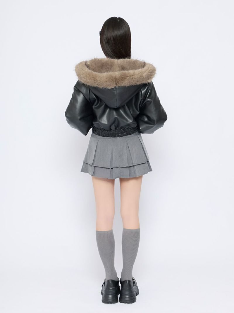 BUBBLES】フードファーブルゾン | sparkling mall online store