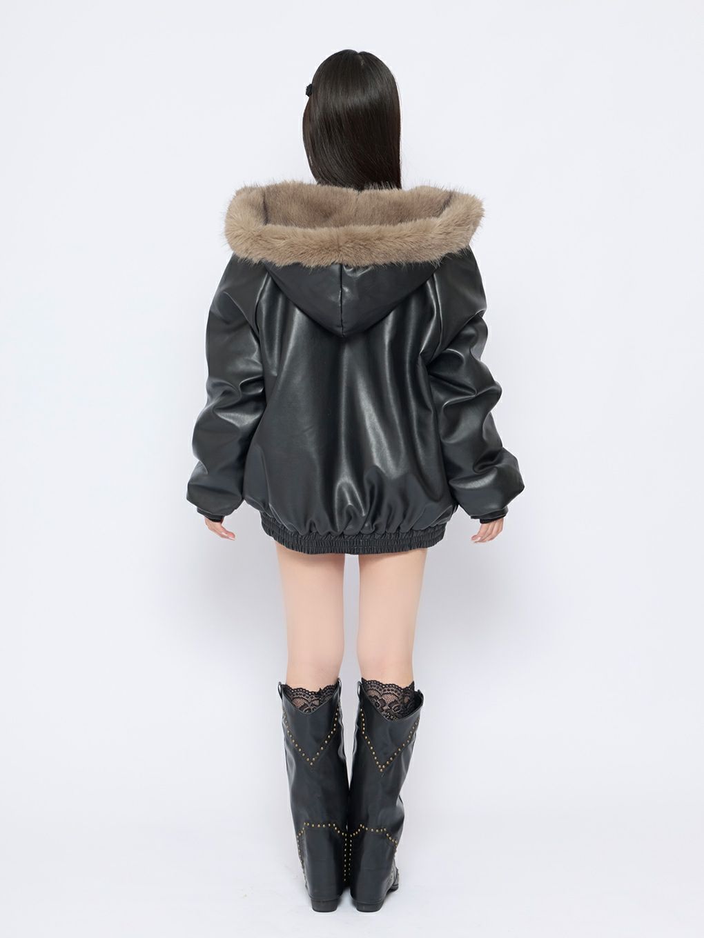 【BUBBLES】フードファーブルゾン