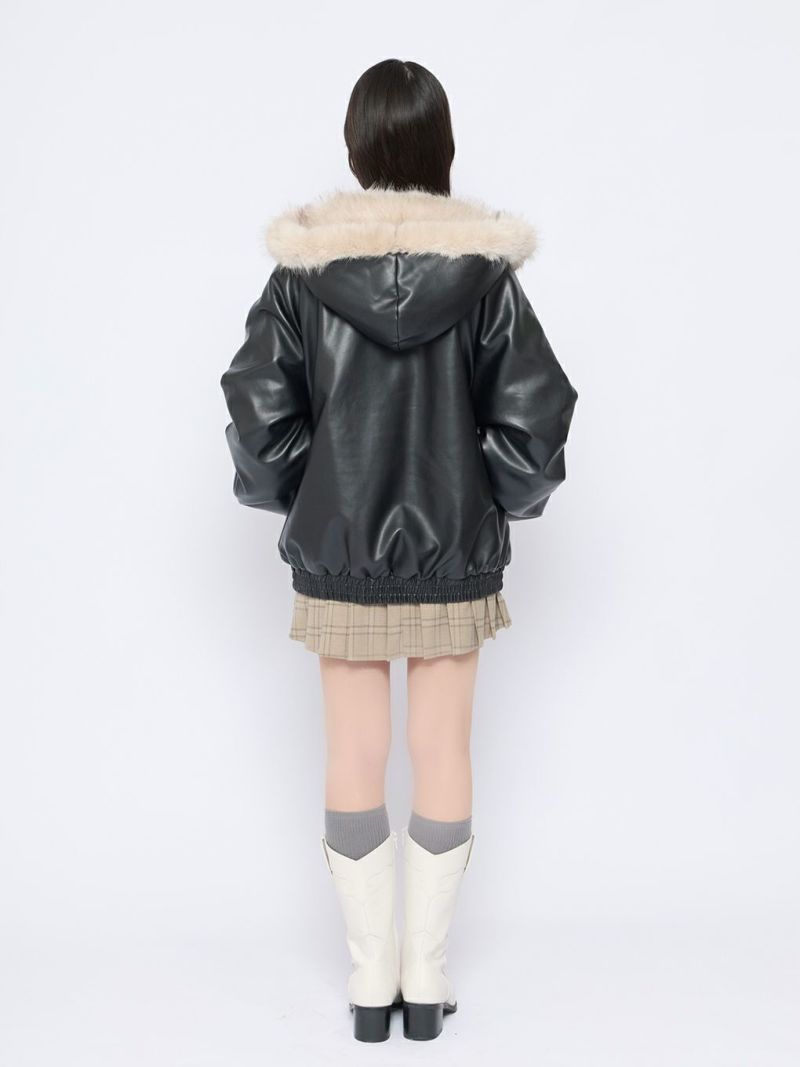 BUBBLES】フードファーブルゾン | sparkling mall online store
