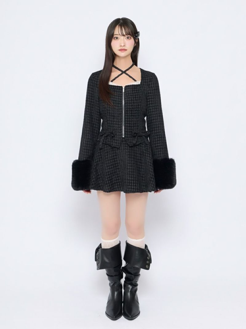 BUBBLES】ファーカフスセットアップ | sparkling mall online store