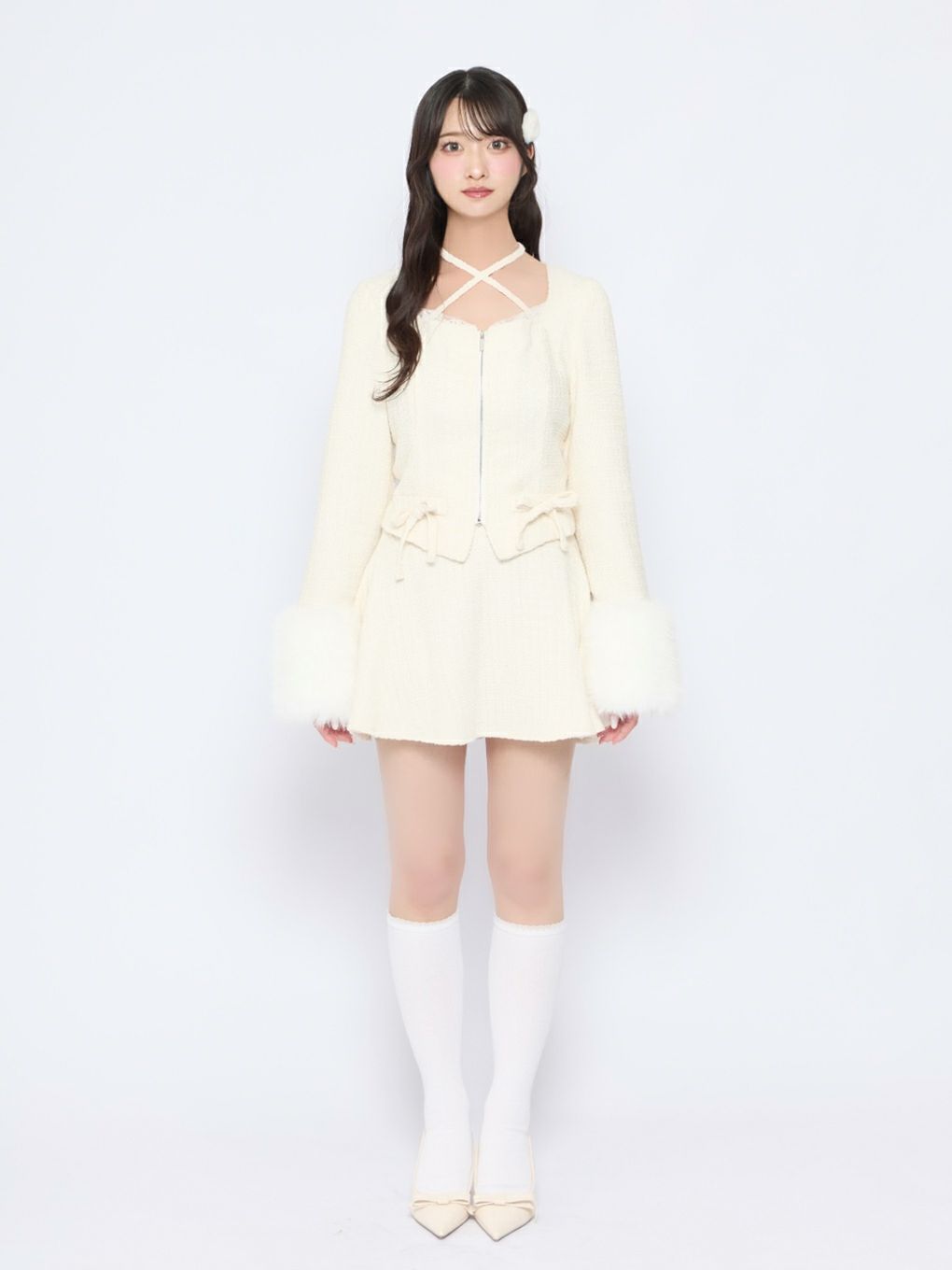 【BUBBLES】ファーカフスセットアップ