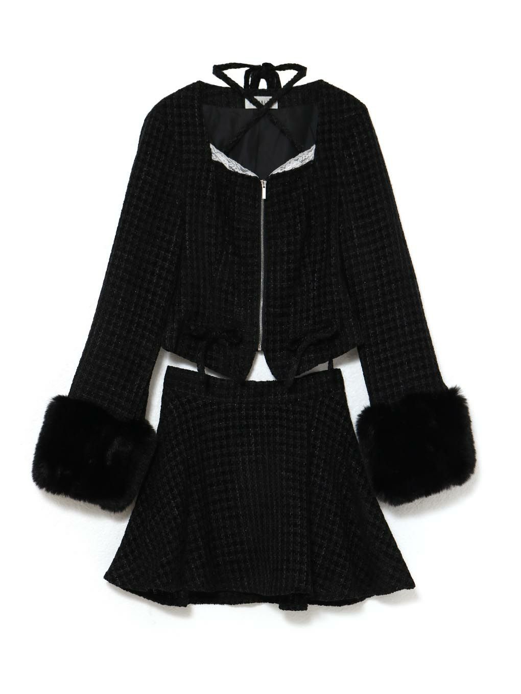 【BUBBLES】ファーカフスセットアップ