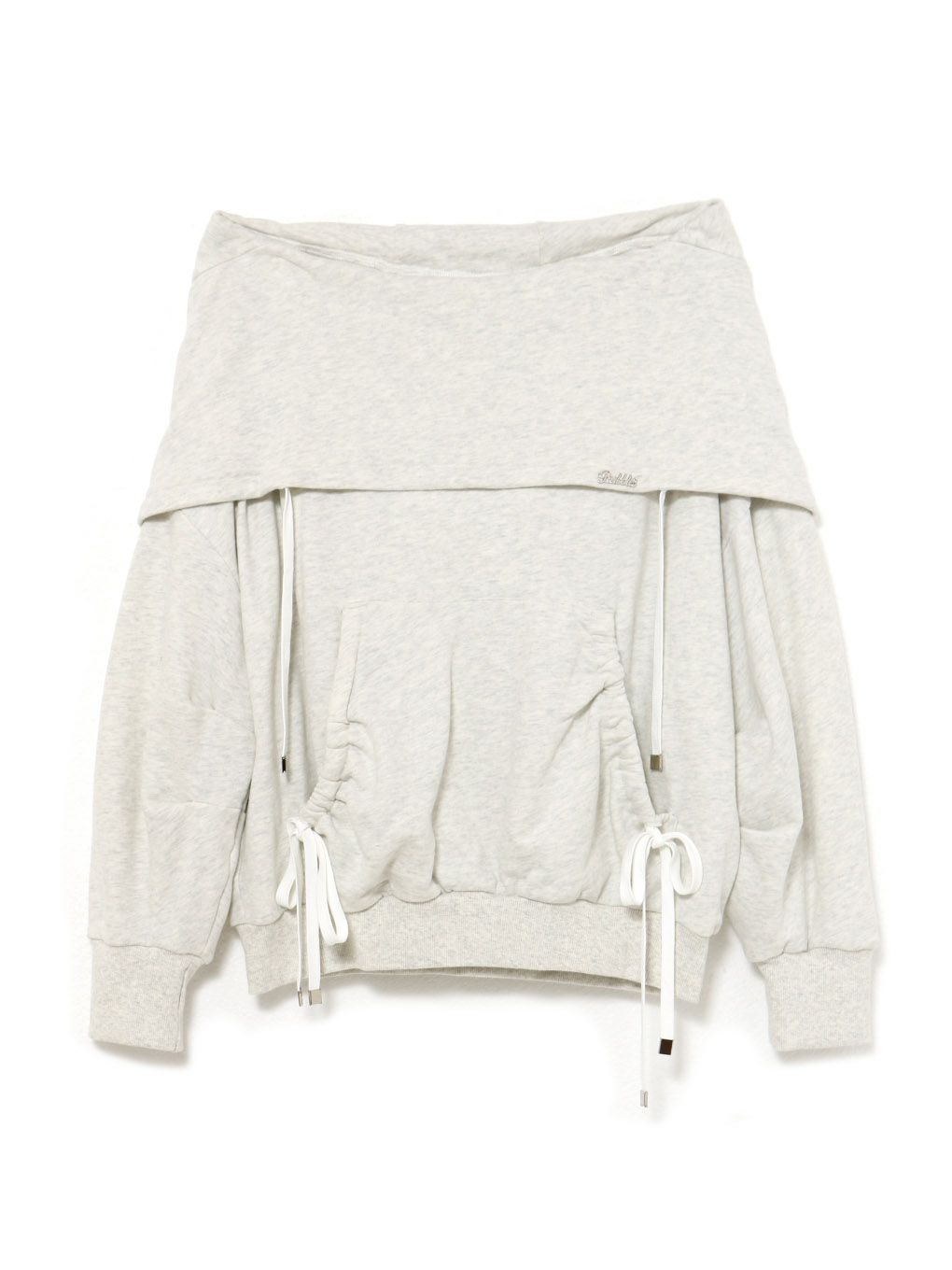  【BUBBLES】オフショルダーフーディートップス